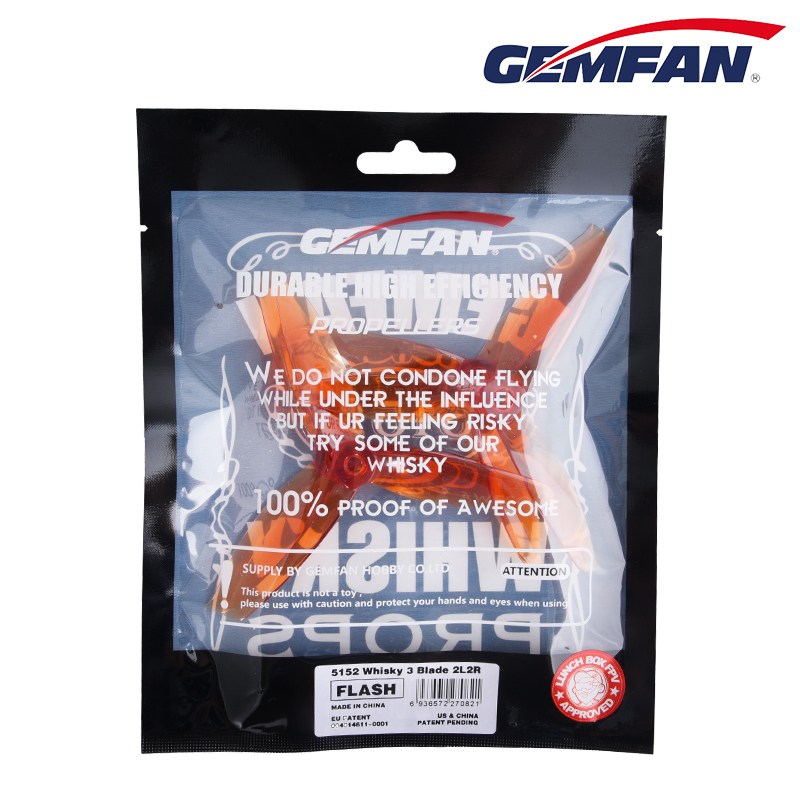 GEMFAN 5 Inch FPV Drone Propeller 5152S 3 Blade 2CW+2CCW
