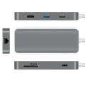 Adaptateur de concentrateur USB Type-C vers USB 3.0 7 ports