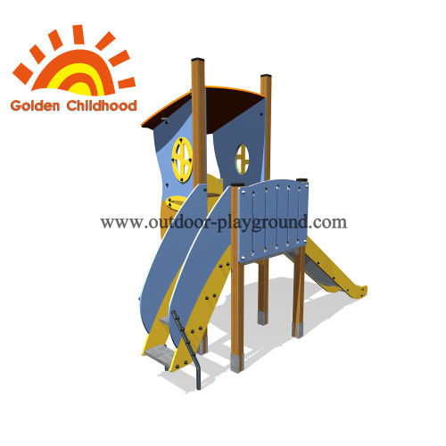 Peralatan Kanak-kanak Blue Outdoor Playground For Children