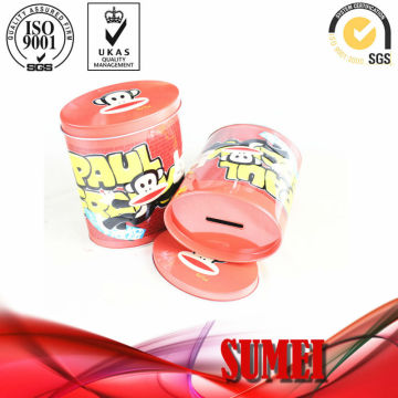 tin coin bank box