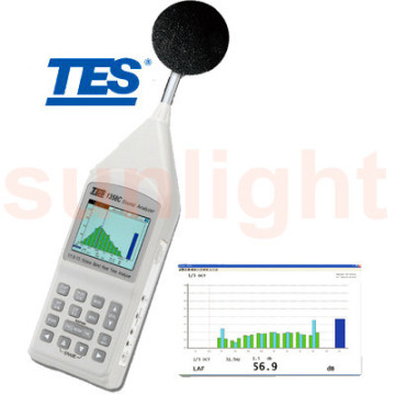 TES-1358C Sound Analyzer Real Time 1/1 & 1/3 Octave Band Analysis