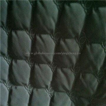 Flame-retardant Ultrasonic Quilted Fabric for Auto Seat Covers, Needle Punched and Thermo Bonded