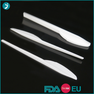 Disposable Plastic Knife White Stackable 2g