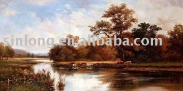 handmade scenery oil painting