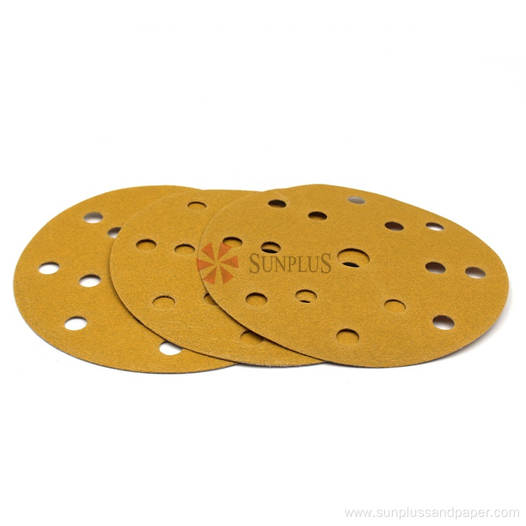 Sandpaper Coated Abrasives Film Discs Gold Paper