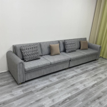 Sleeper Sectional Sofa: 6 Seat Gray Multi-Functional Sofa for Villa