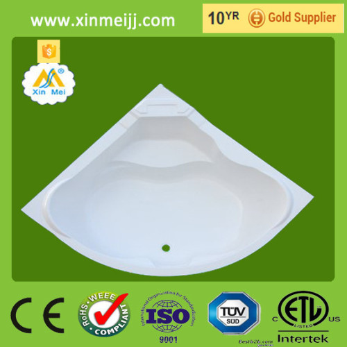 Best price factory supply hot selling latest corner bathtub dimensions standard