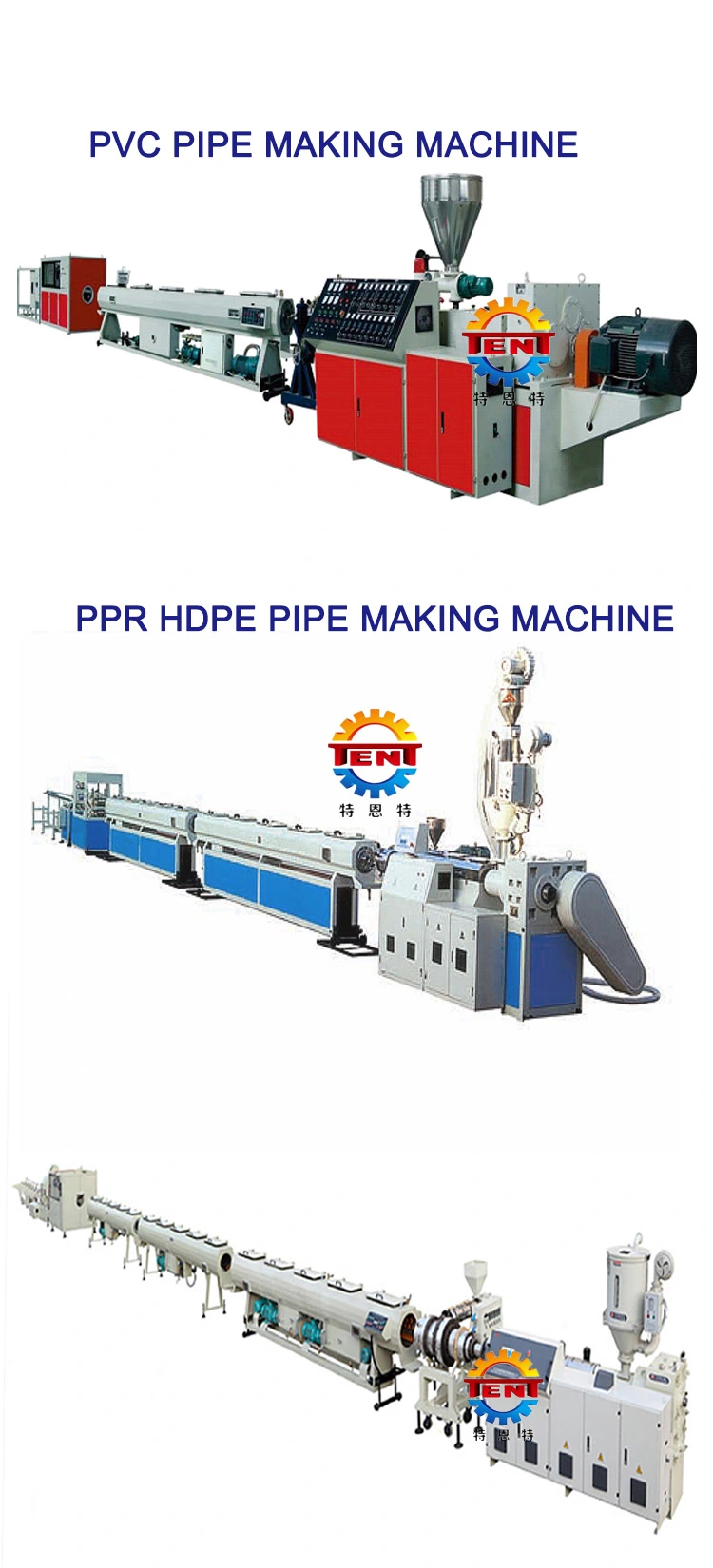 High Quality PE PVC PPR Pipe Extruder