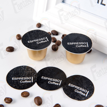 37mm disposable nespresso aluminum foil empty coffee capsule