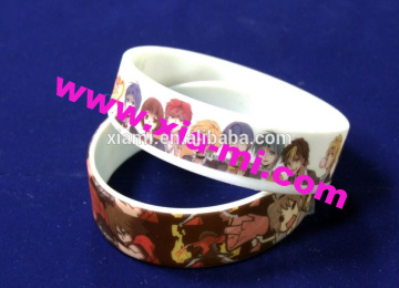 2016 complex printed silicone bracelet