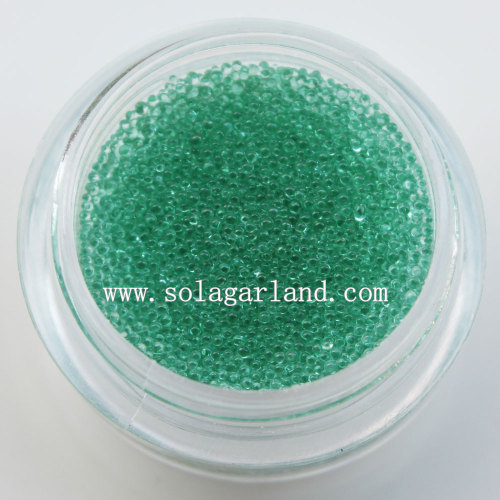 Transparente Mini Glitter Glass Seed Beads Aufkleber für Nail Art