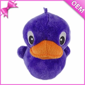 Pouch Design Pandent Function Plush Purple Duck Toy, Plush Duck Toy, Duck Stuffed Toy