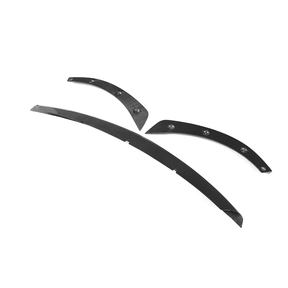 W213 E Class 3pcs/set Carbon Fiber Front Chin Lip for Mercedes Ben z W213 E43 AMG Sport Sedan 17-18
