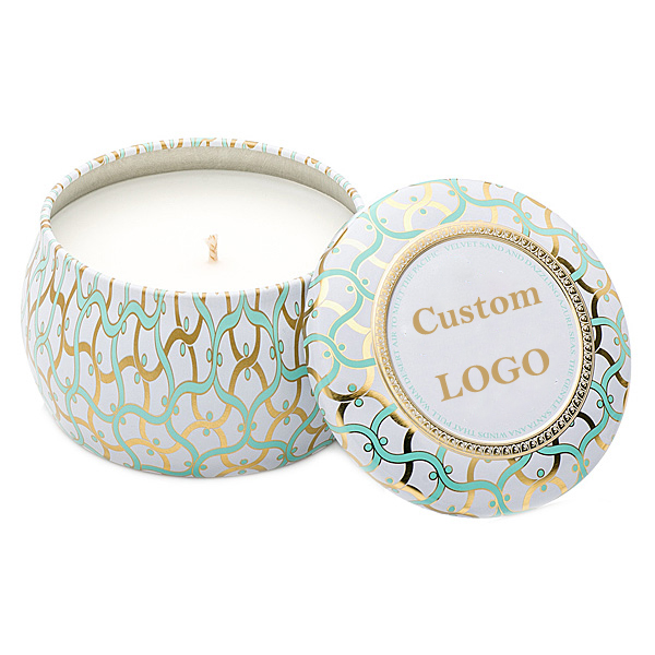 Custom Scented Soy Wax Incense Travel Tin Candles