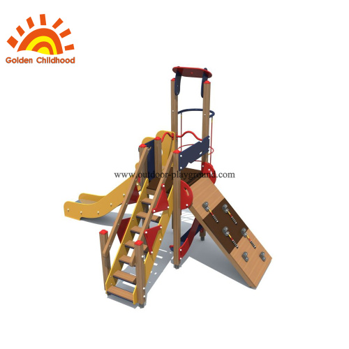 Outdoor Playground HPL Steel Climbing Structure