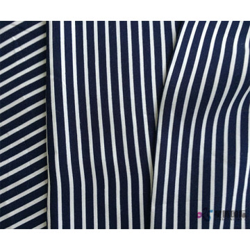 White Pinstripe 100% Rayon Fabric