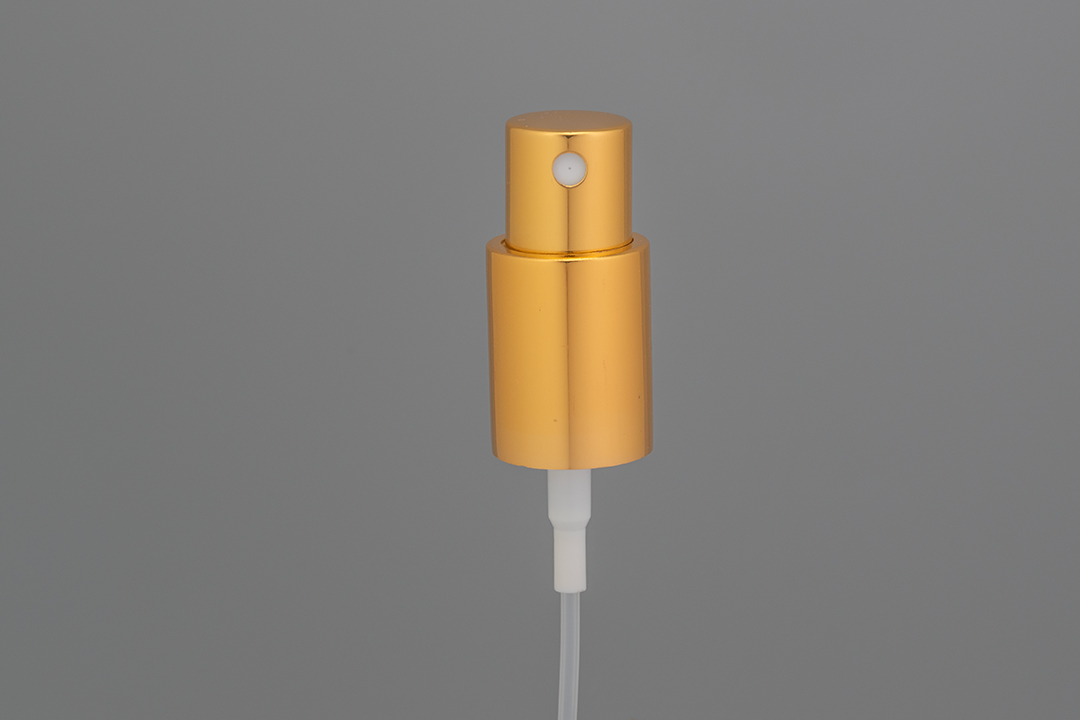 Máy phun sương mịn hoàn toàn bằng nhôm màu vàng sáng 18/415 18/415 Shiny Gold All-Aluminum Fine Mist Sprayer
