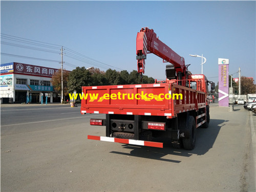 Dongfeng 5ton lori lililowekwa cranes za telescopic