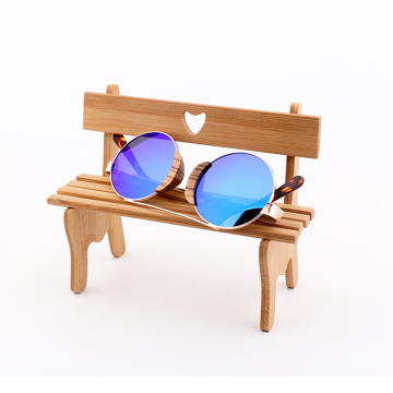 Bamboo Chair Stand for Mall Display: Optical Display Retail Sunglasses Wooden Floor Eyewear Display Glasses Tray