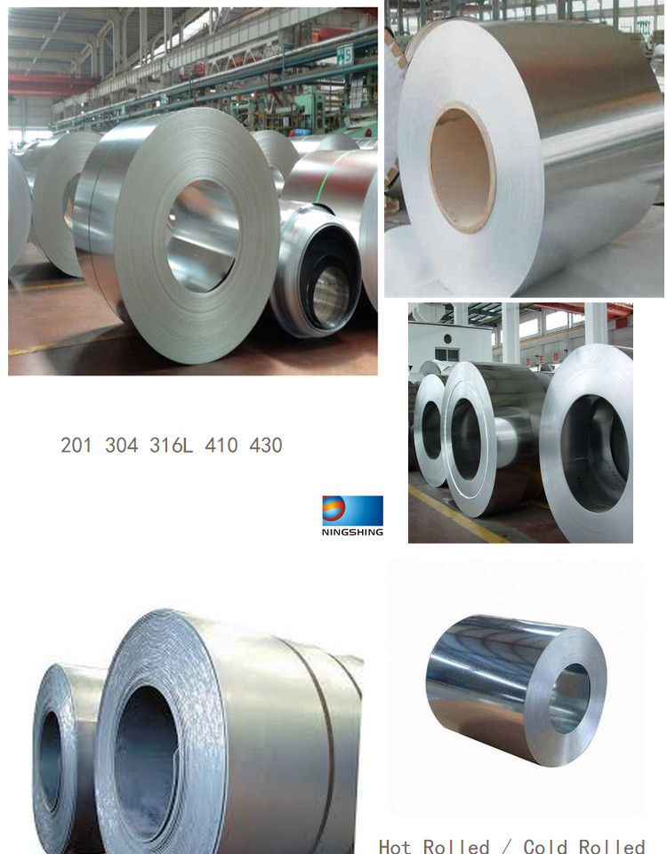 201 304 316L 410 430 Grade Stainless Steel Coil Hot Cold Rolled Prime Quality NO.1/NO.4/2B/BA