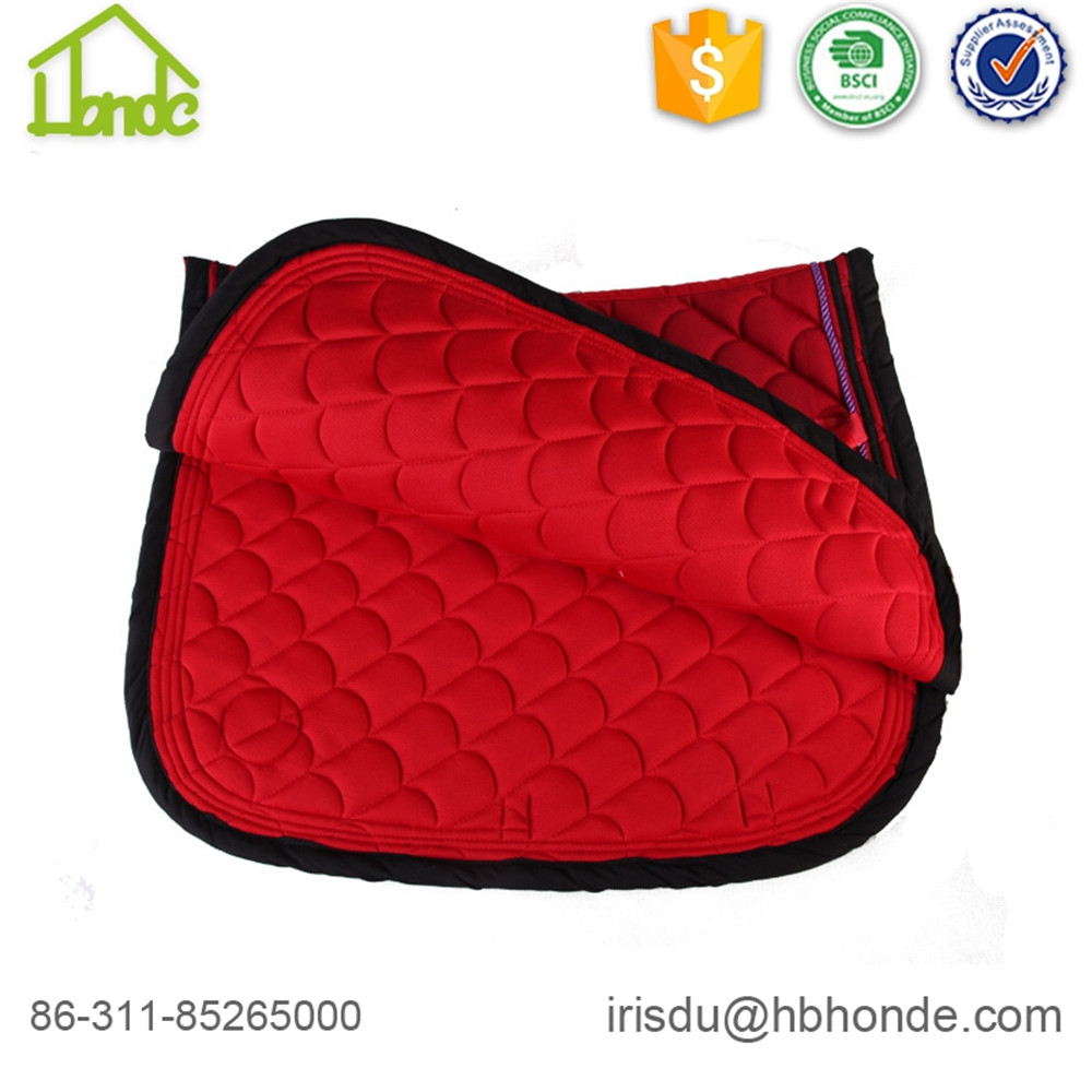 Breathable English Red Color Horse Saddle Pads