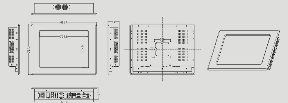 19 -дюймовый панельный ПК 19" Panel PC