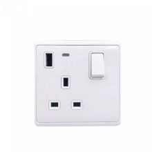 13A BS Electric Socket With Neon USB socket