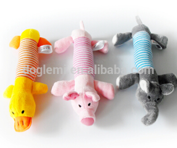 Fashion Dog Plush Toys Elephant Duck Plush Dog Toys Chew Squeaker Zanies Dog Toys