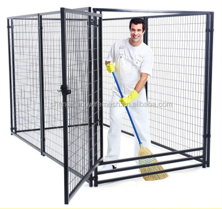 Galvanized wire mesh large folding pet cage /dog cage /dog kennels on sale