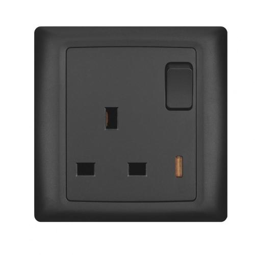 BF 1 Gang 13A Switched Socket With Neon