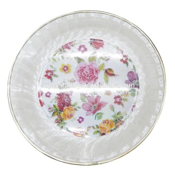 3160118-10 Plastic plate/flower plastic plate