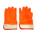 Fluoreszierende PVC-Alkali-resistente Handschutzhandschuhe