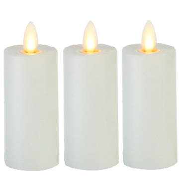 Ivory Moving Wick luminara votive candle set