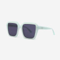 Retro Square and polygon acetate female sunglasses