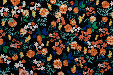 Vintage Image Small Inflorescence Printed Fabrics