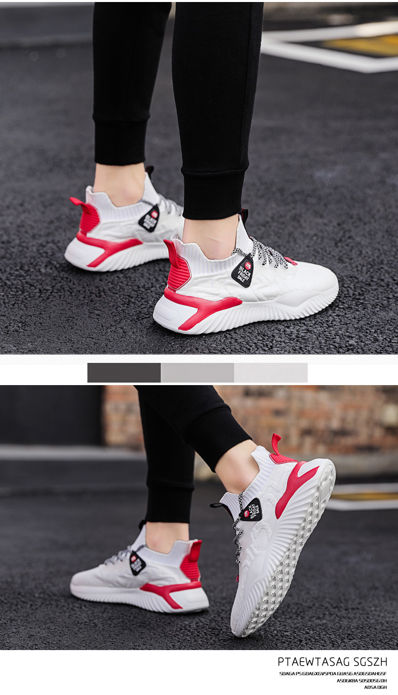 Bulk Sale Cheap Stylish Rubber  Shoes Sole Durable Trainers Shoes Men Sports Shoes OEM