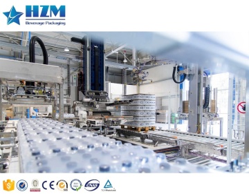 Automatic PET Glass Bottle Palletizer Machine for Water Bottle Box Palletizing