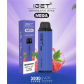 IGET original mega descartável vape 3000 bapes