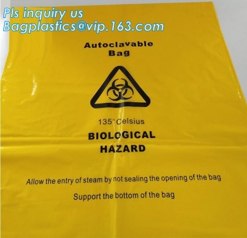 Safe accurate sterilization, biological hazard bags, Red Infectious Waste Bags Health Care Trash Bags Yellow Infectious Linen B