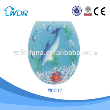 Hygienic clean sanitary bathroom poly resin toilet cover