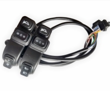 Electric bicycle K18A three-function switch combination