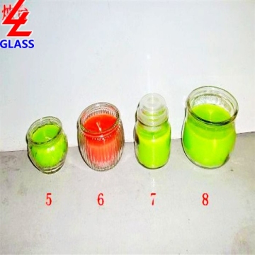 Fashion glass candle