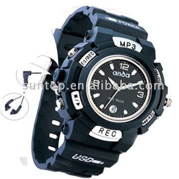 mp3 watch with record /A.B Repeat waterproof