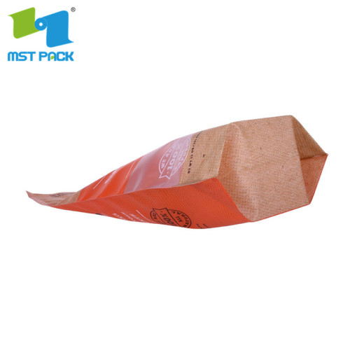 stand up pet dog food plastic package with resealable zipper