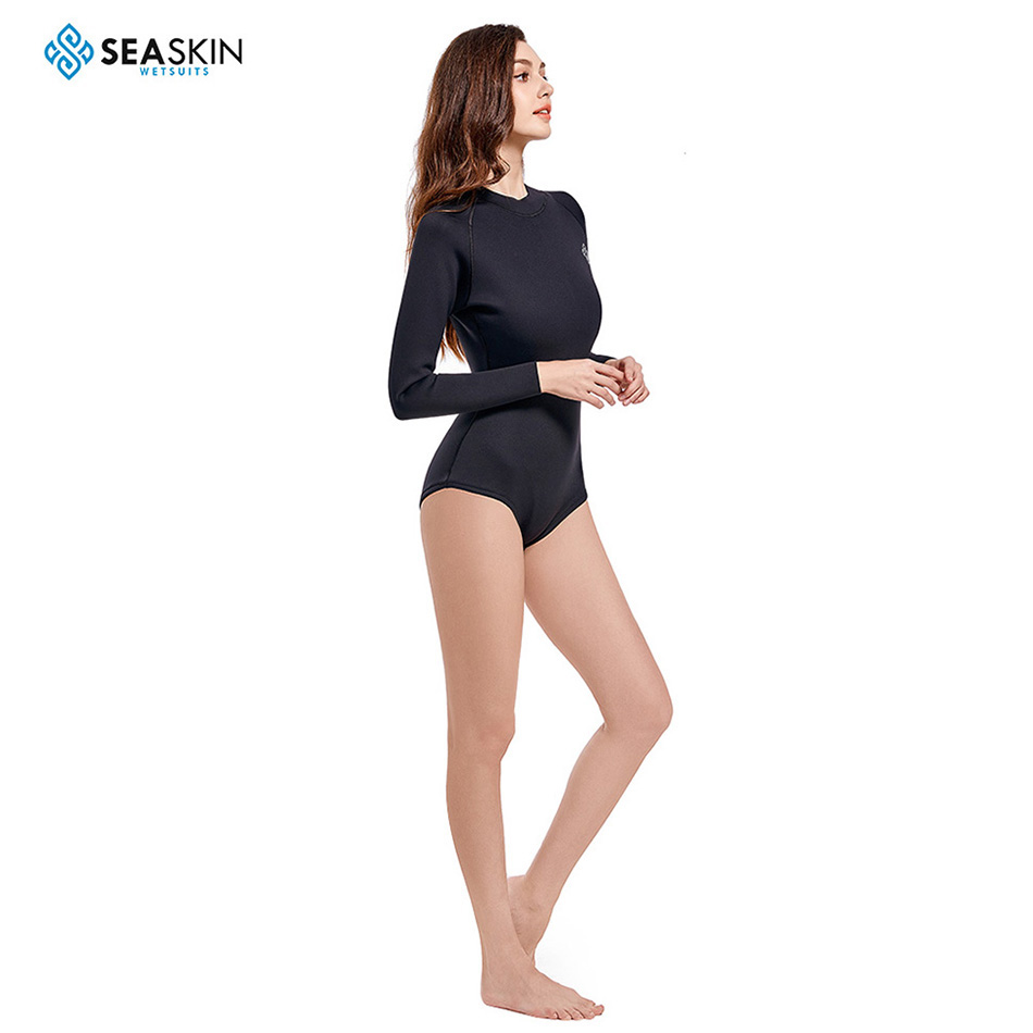 Seaskin 친환경 친화적 인 Neoprene 리어 지퍼 지퍼 서핑 잠수복