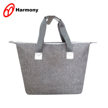 Latest design women's polyester plain tote bags