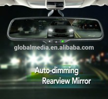 4.3 inch rearview mirror monitor with auto-dimming , parking sensor reverse camera