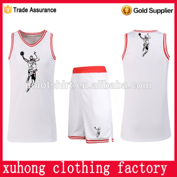 Customize your own style embroidery basketball jersey