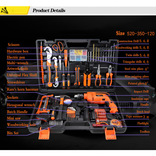 Toolbox Haushalts-Set Kombination aus Elektrowerkzeugen