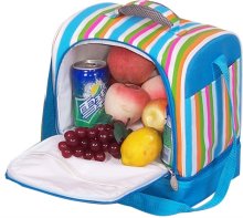 fashion stripe picnic cooler bag